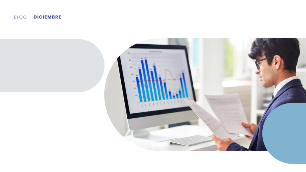 Analítica de datos: hombre con computador