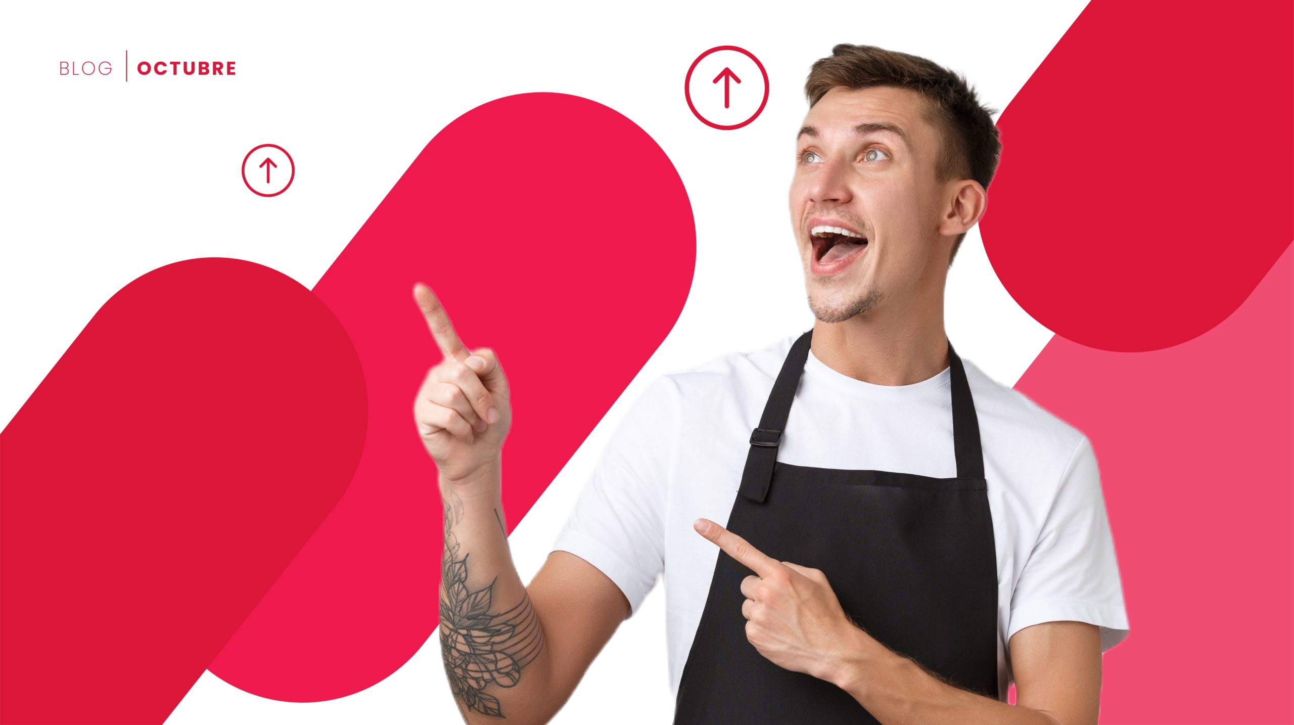 Retos del customer: Hombre señalando el título