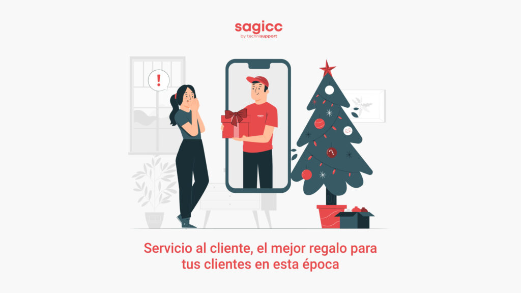 Mujer comprando en su celular por medio de la atención al cliente