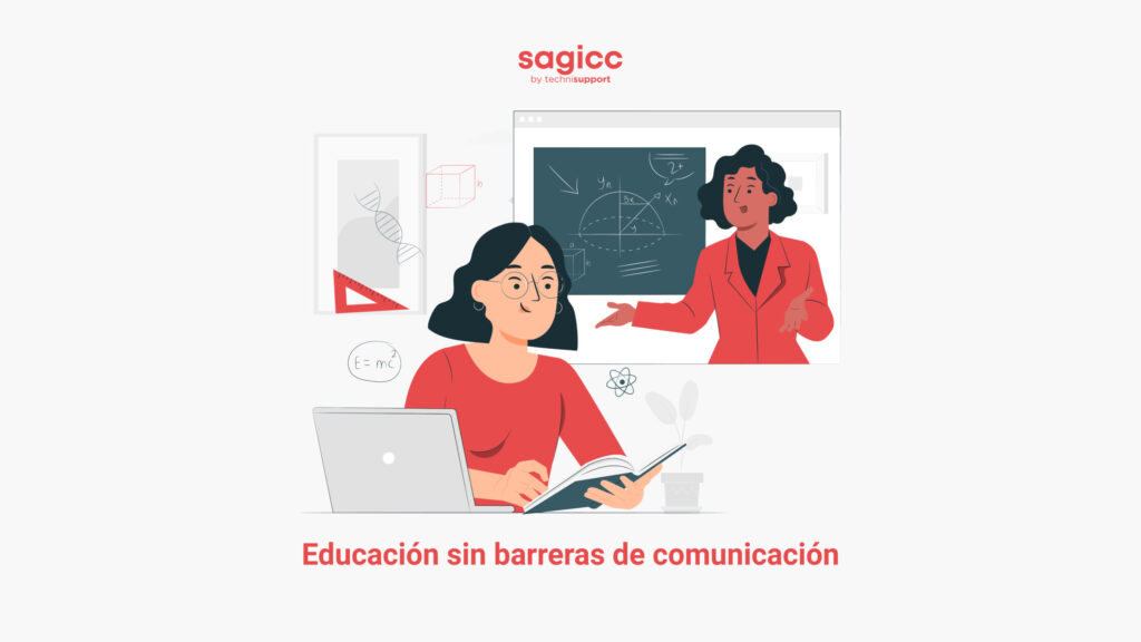 Estudiante y profesora en educación