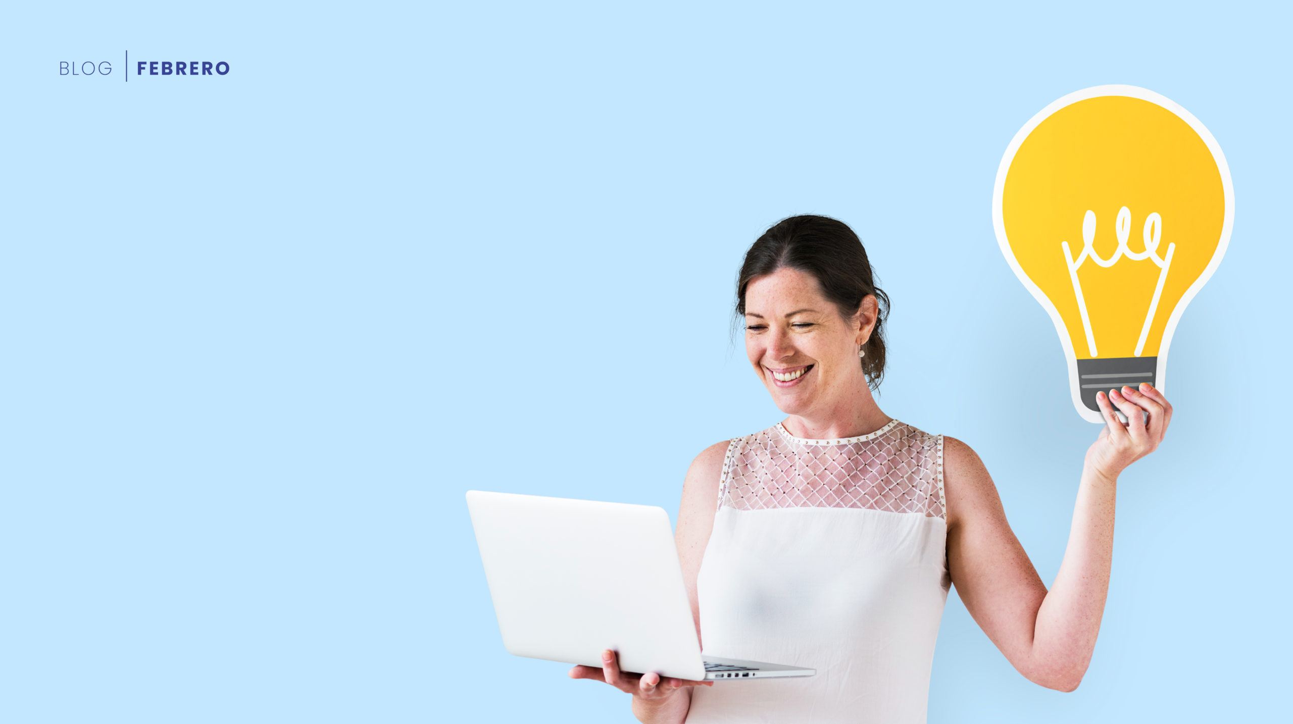 Mujer joven aplicando la Innovación Disruptiva