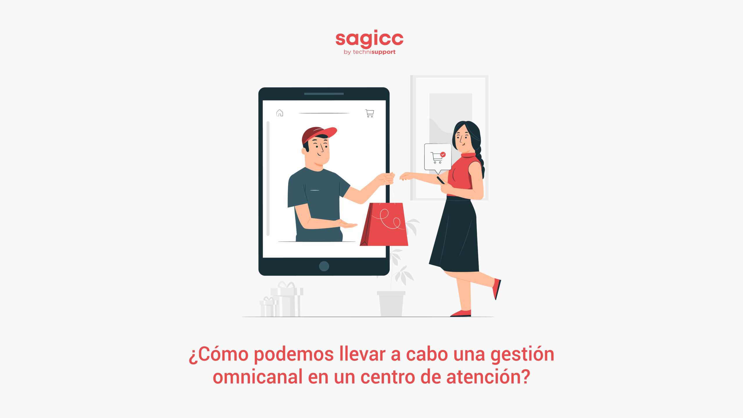 Mujer comprando en un centro de atención